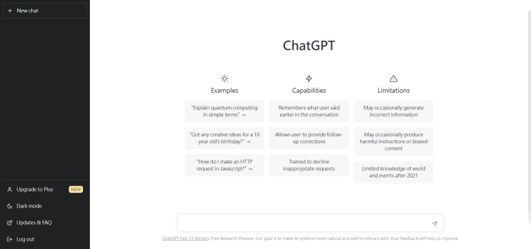 ChatGPT 語言模型（白色介面）