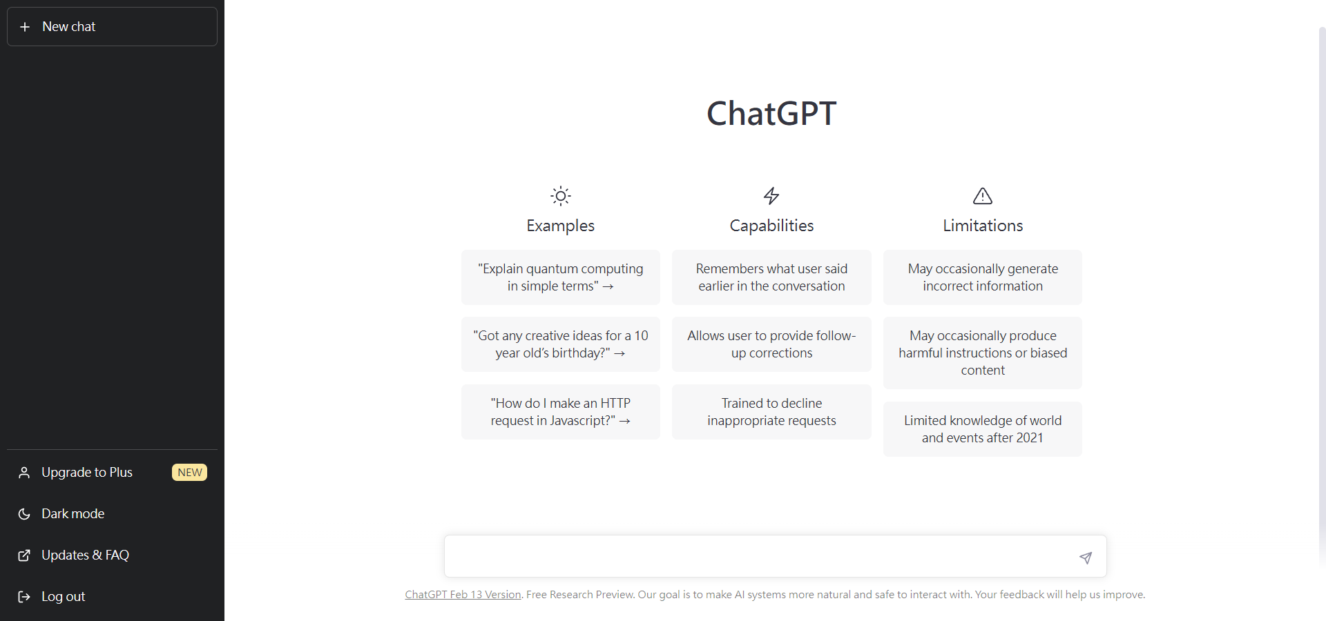 ChatGPT Language Model (white Interface)
