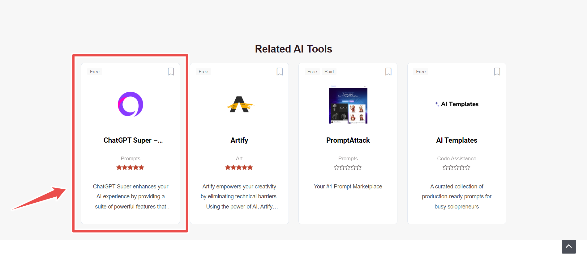 Top Ranked At Related AI Tools
