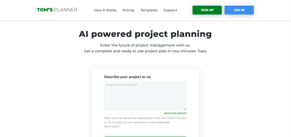 AI Powered Project Planning